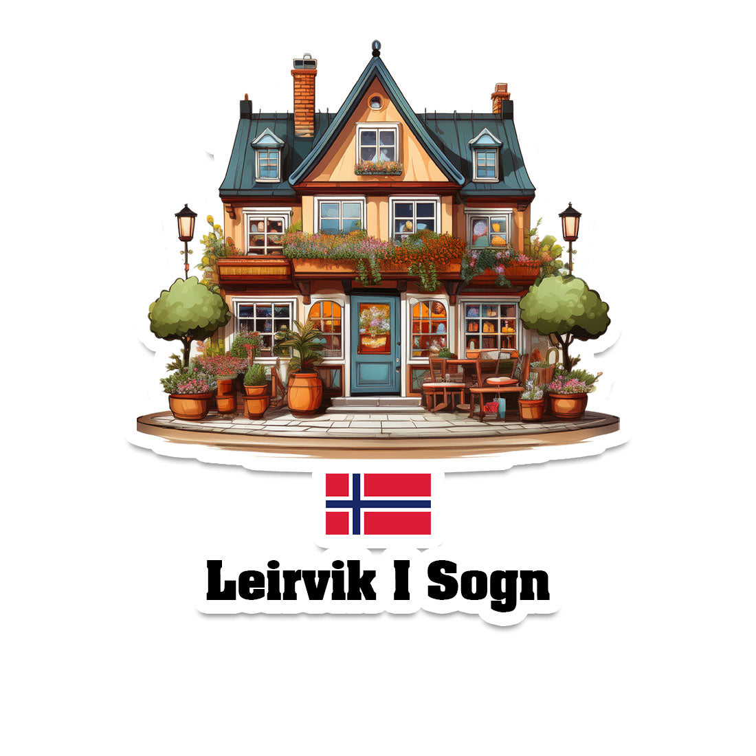 Leirvik I Sogn Sticker
