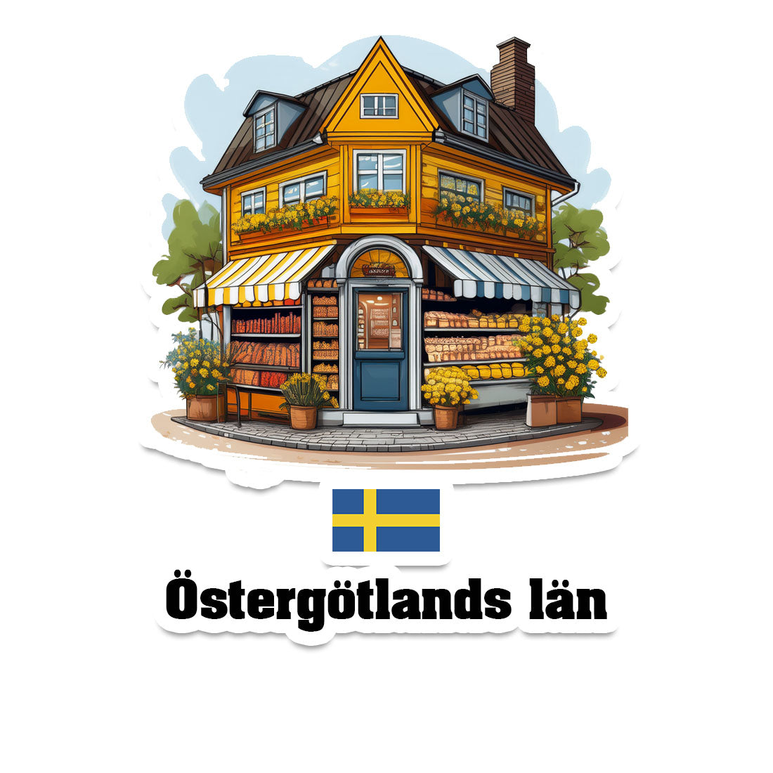 Östergötlands län Sticker