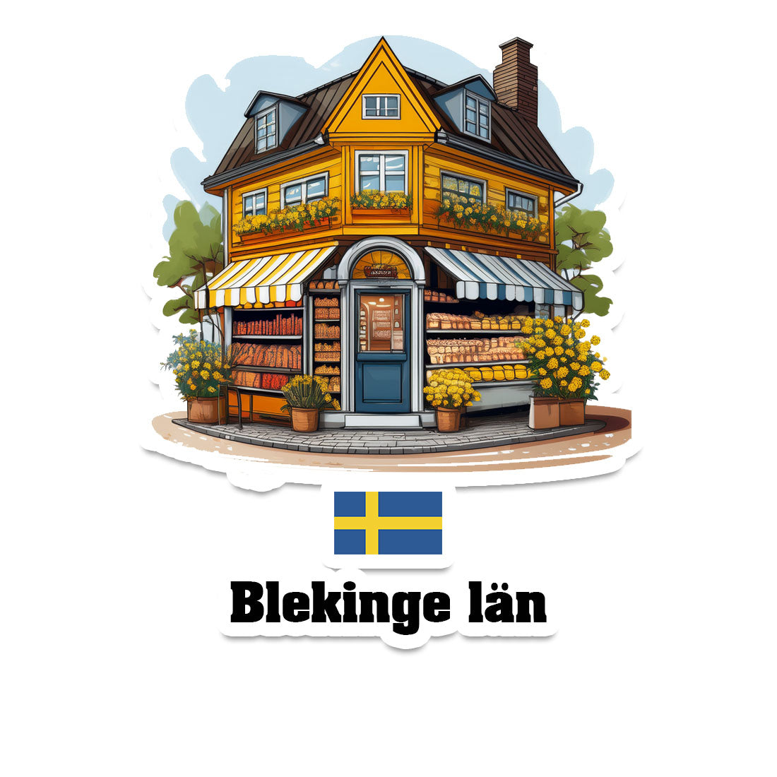 Blekinge län Fridge Magnet
