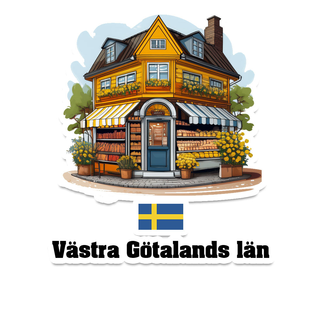 Västra Götalands län Fridge Magnet