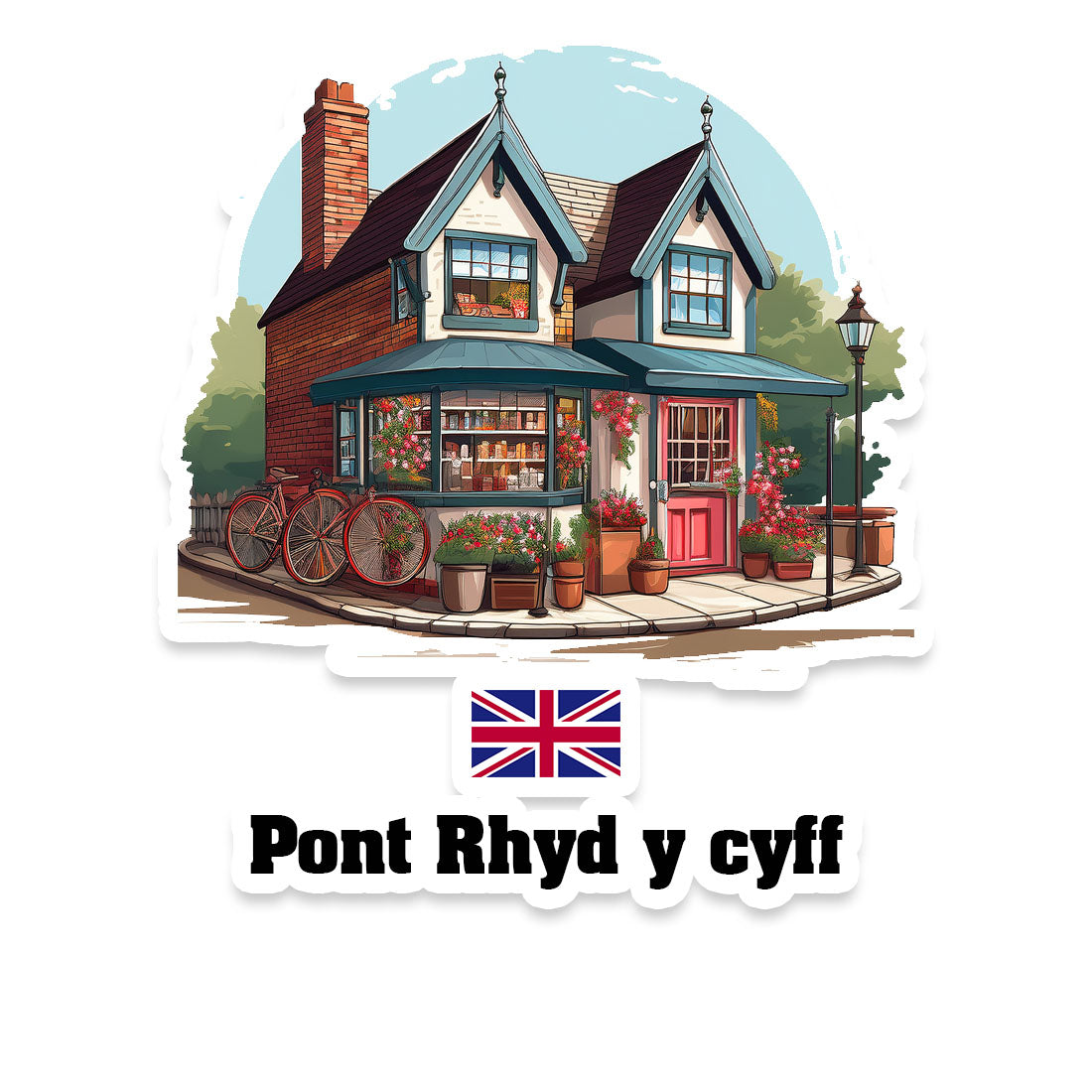 Pont Rhyd y cyff Fridge Magnet