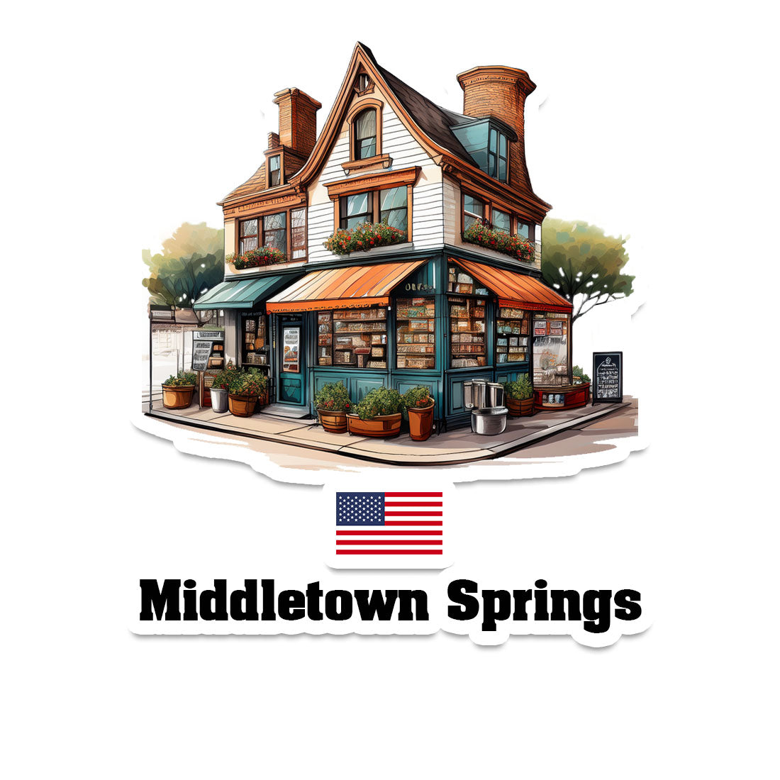 Middletown Springs Sticker