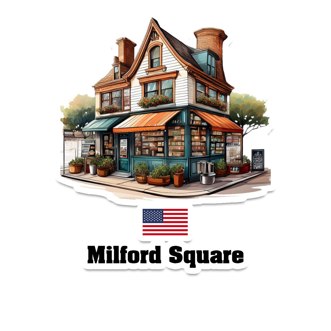 Milford Square Sticker