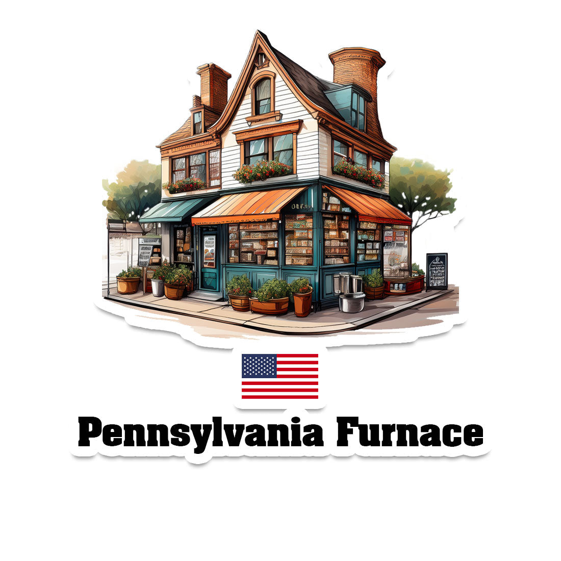 Pennsylvania Furnace Fridge Magnet