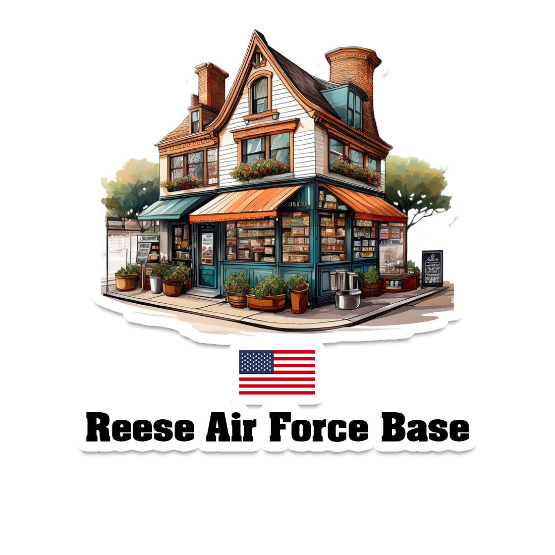 Reese Air Force Base Fridge Magnet