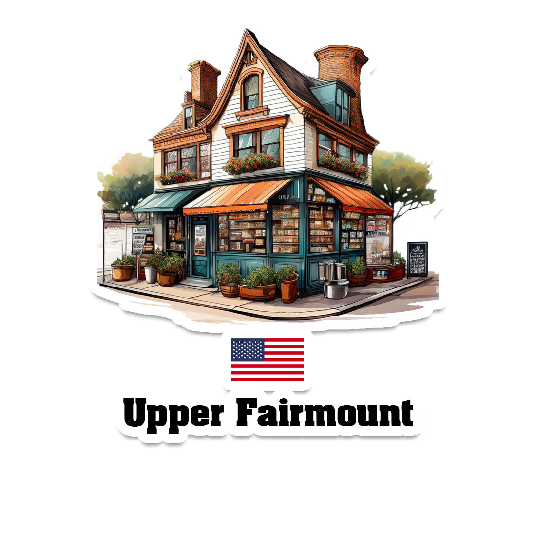 Upper Fairmount Fridge Magnet