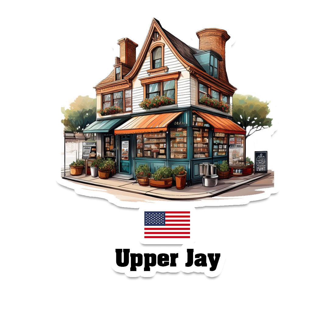Upper Jay Sticker
