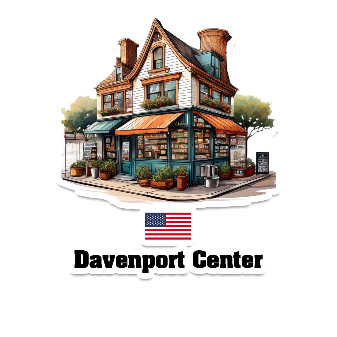 Davenport Center Fridge Magnet