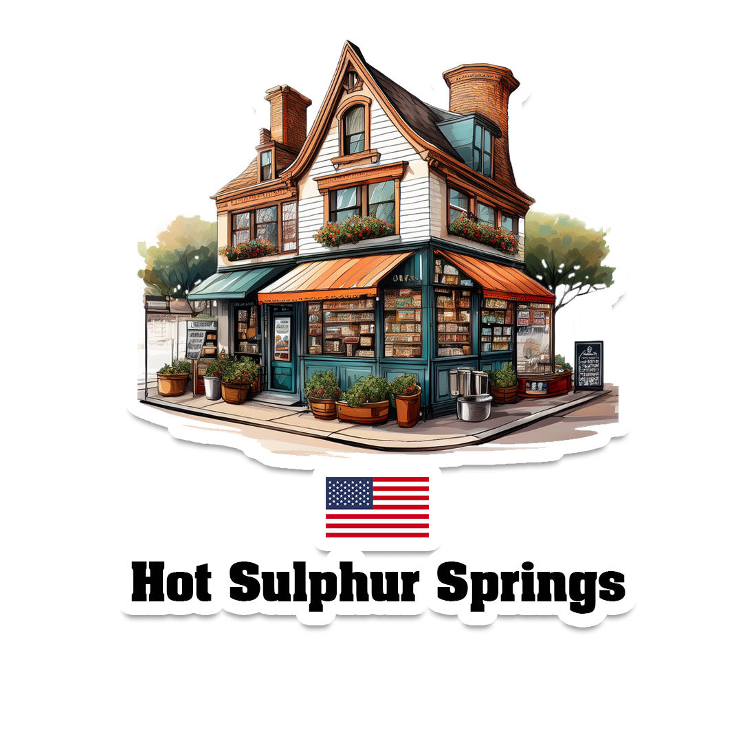 Hot Sulphur Springs Sticker