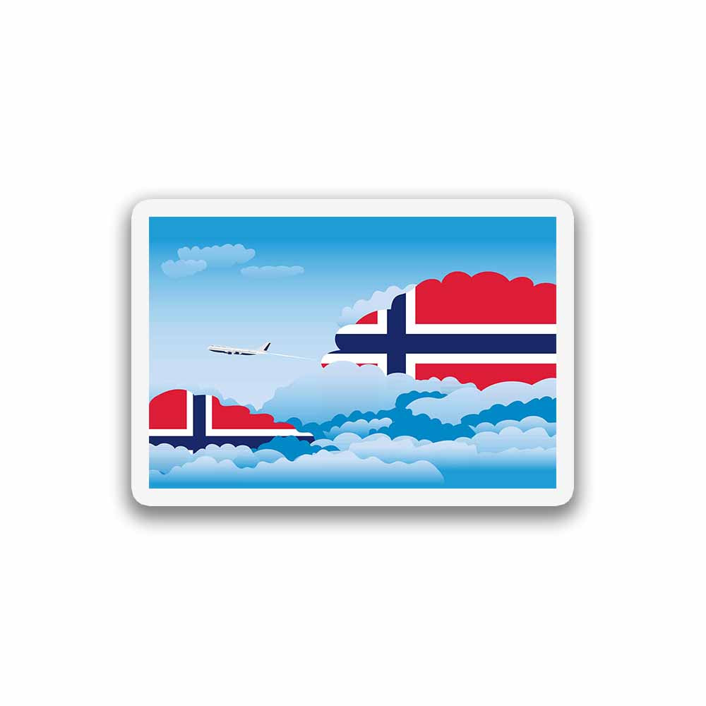 Norway Day Clouds Fridge Magnet