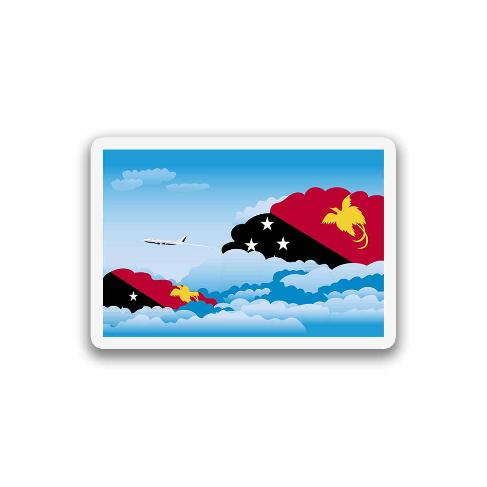Papua New Guinea Day Clouds Fridge Magnet
