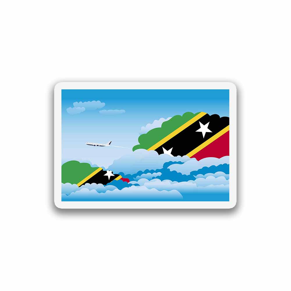 Saint Kitts and Nevis Day Clouds Fridge Magnet