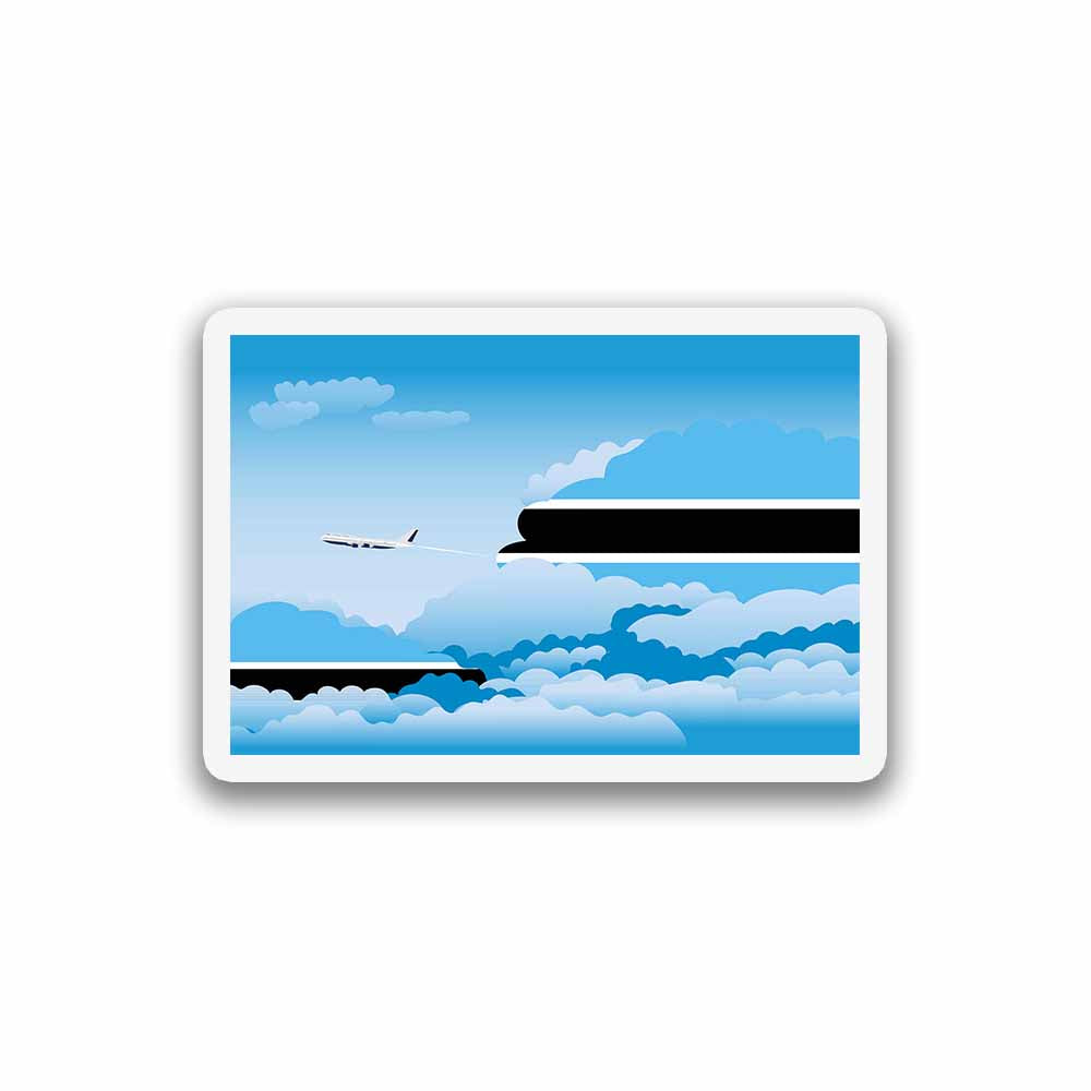 Botswana Day Clouds Fridge Magnet