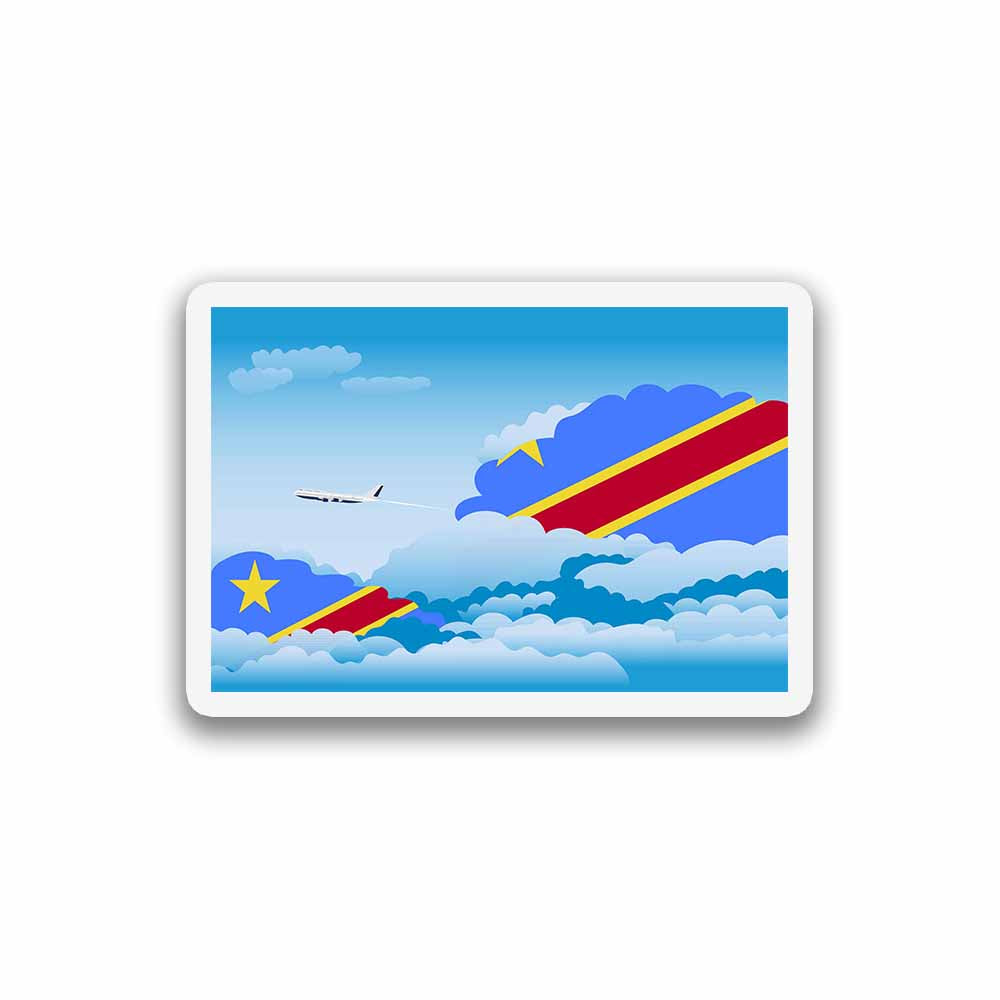Congo, Democratic Republic of the Day Clouds Fridge Magnet