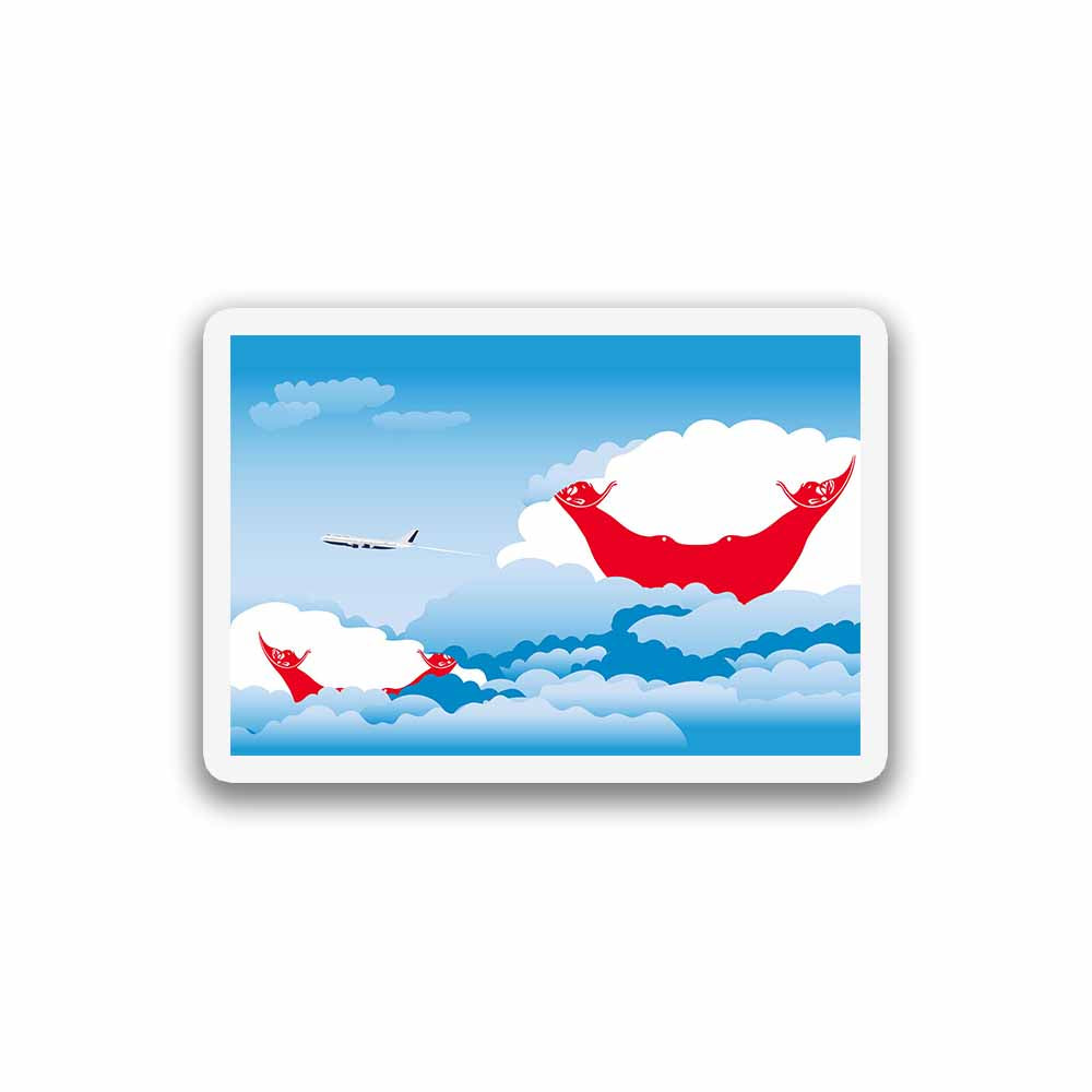 Easter Island Rapa Nui Day Clouds Sticker