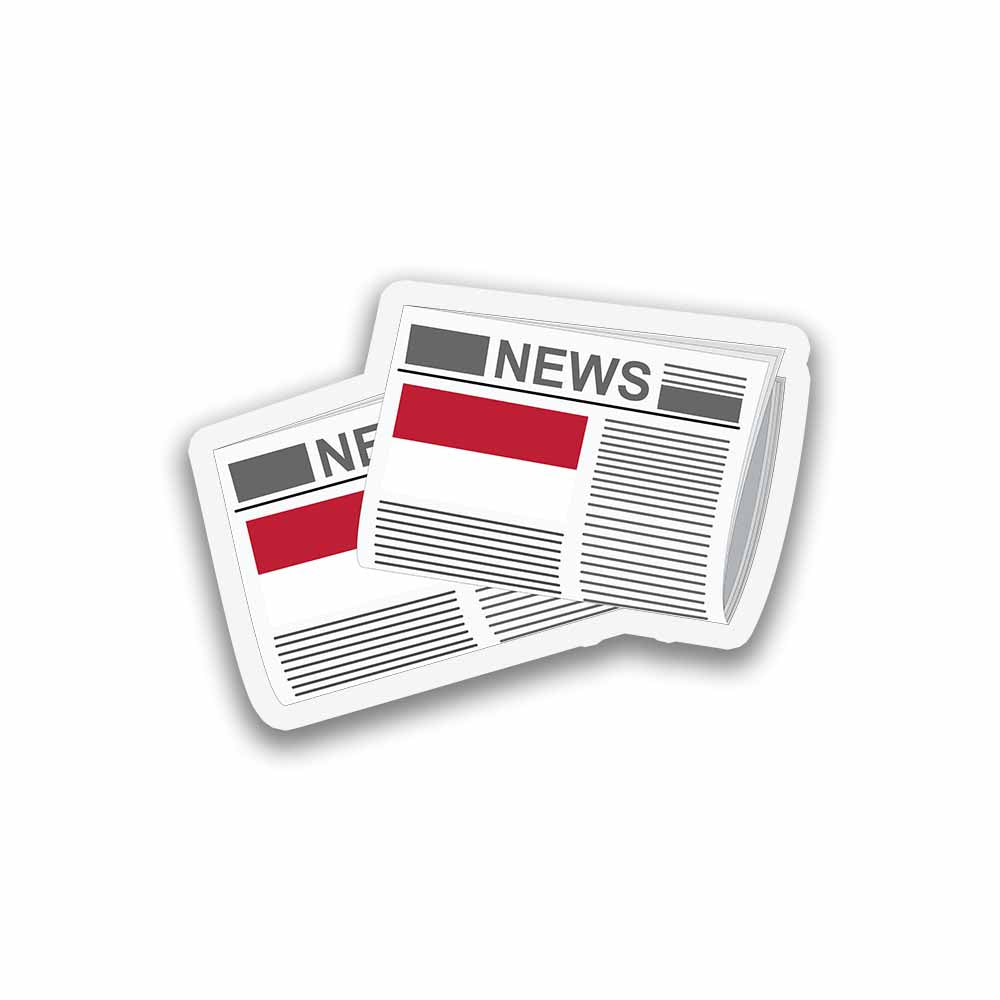 Indonesia 01 Newspapers Fridge Magnet