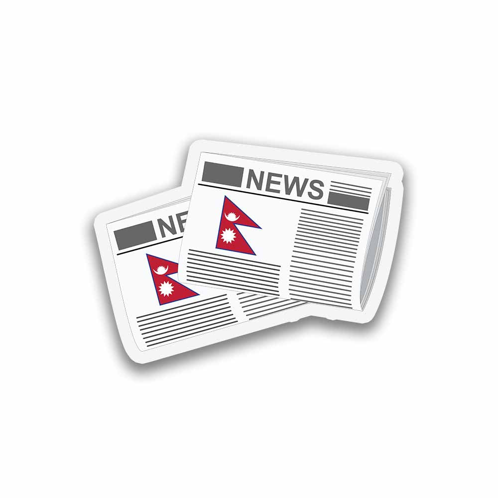 Nepal Newspapers Fridge Magnet