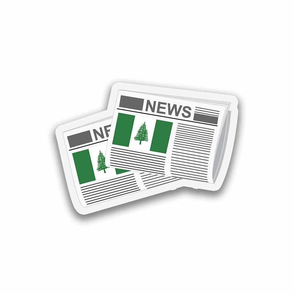 Norfolk Island Newspapers Fridge Magnet