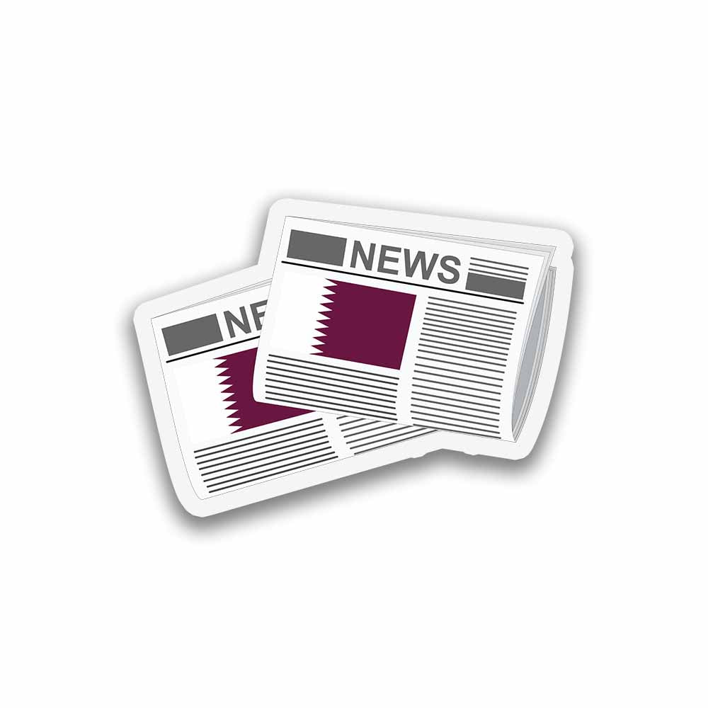 Qatar Newspapers Fridge Magnet