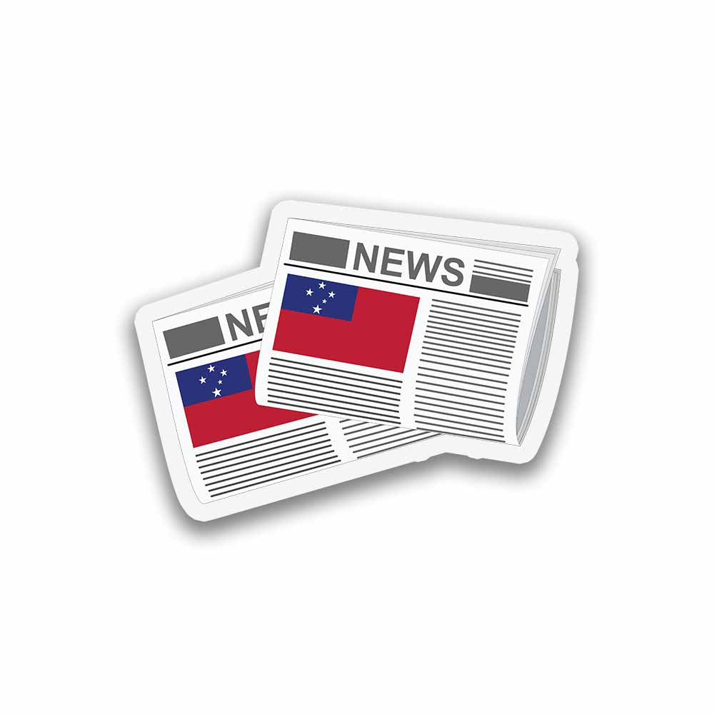 Samoa Newspapers Fridge Magnet