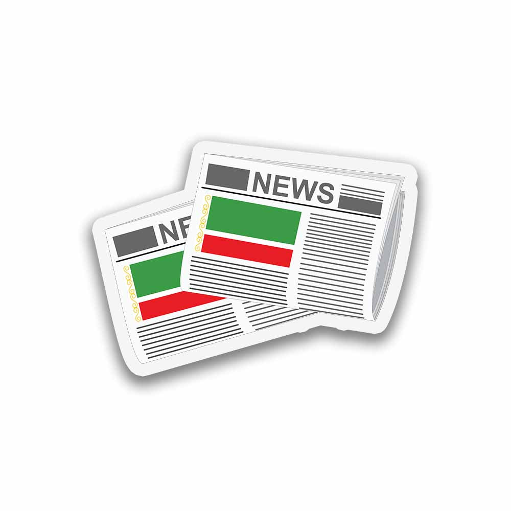 Chechen Republic Newspapers Fridge Magnet