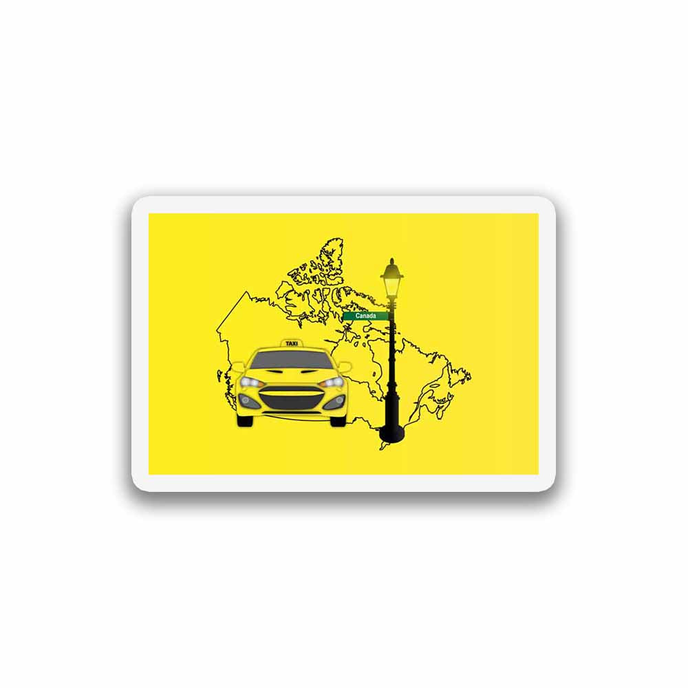Canada Taxi Fridge Magnet