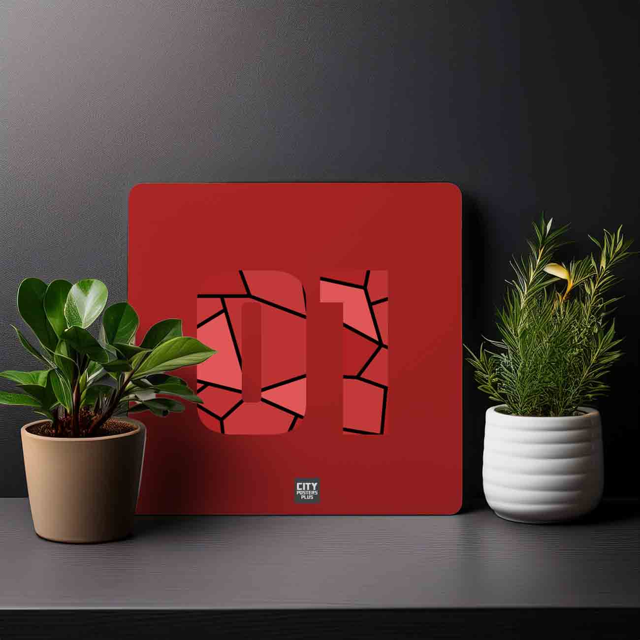 01 Number Mousepad (Red)