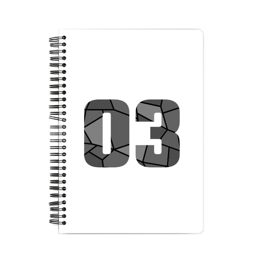 03 Number Notebook (White)
