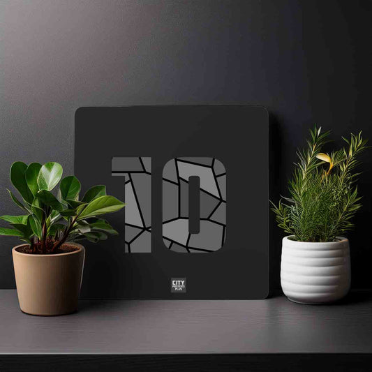 10 Number Mousepad (Black)