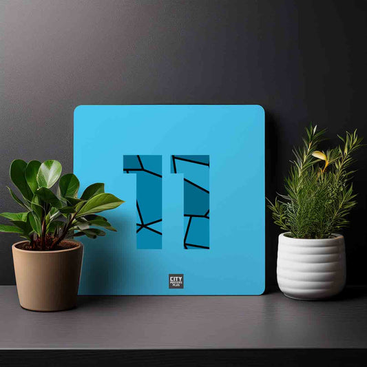 11 Number Mousepad (Sky Blue)