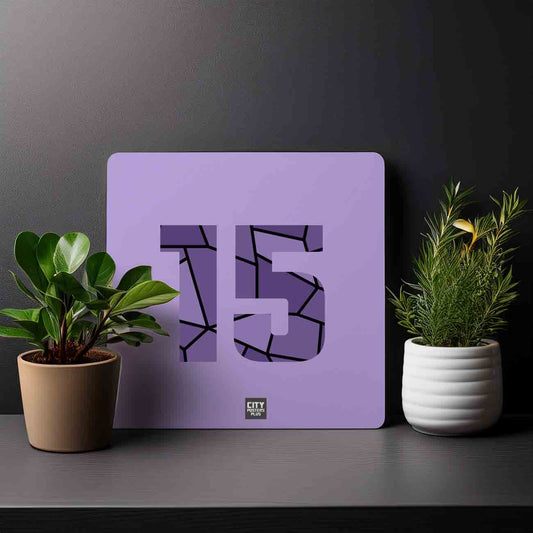 15 Number Mousepad (Iris Lavender)