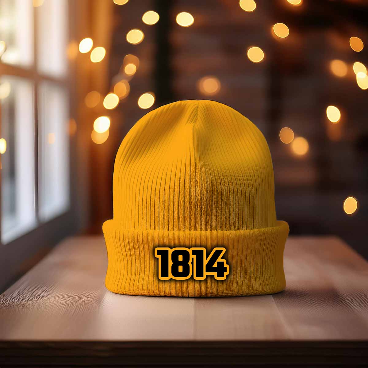 1814 Year Cuffed Beanie (Gold)