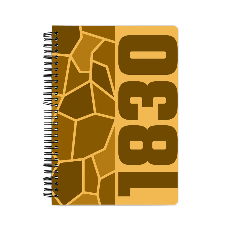 1830 Year Notebook (Golden Yellow)