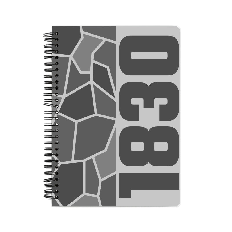 1830 Year Notebook (Melange Grey)