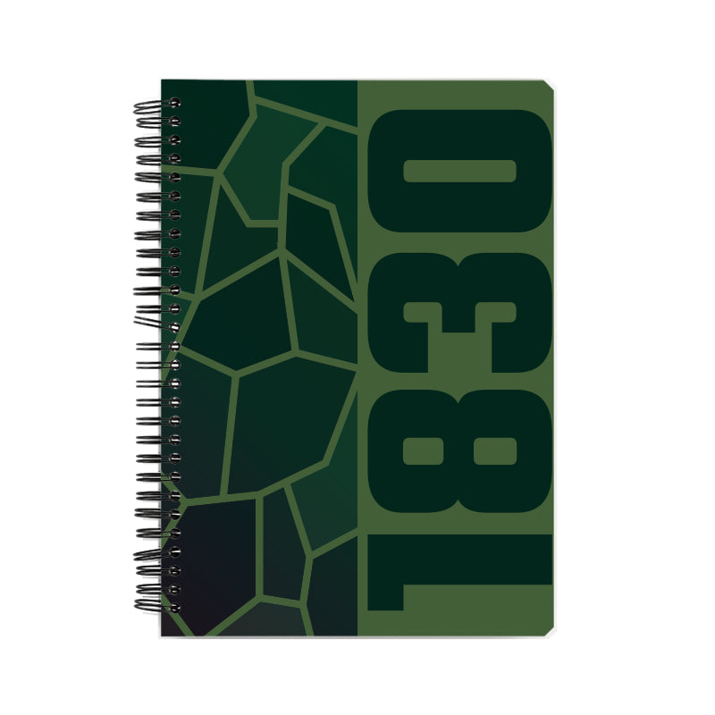 1830 Year Notebook (Olive Green)