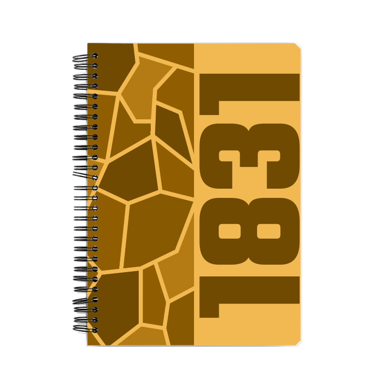1831 Year Notebook (Golden Yellow)