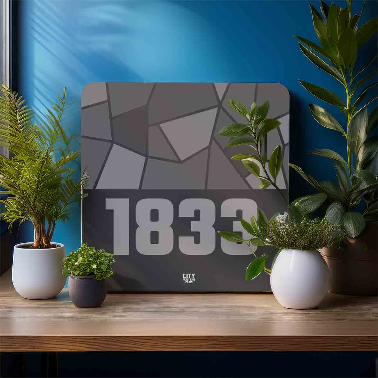 1833 Year Mousepad (Charcoal Grey)