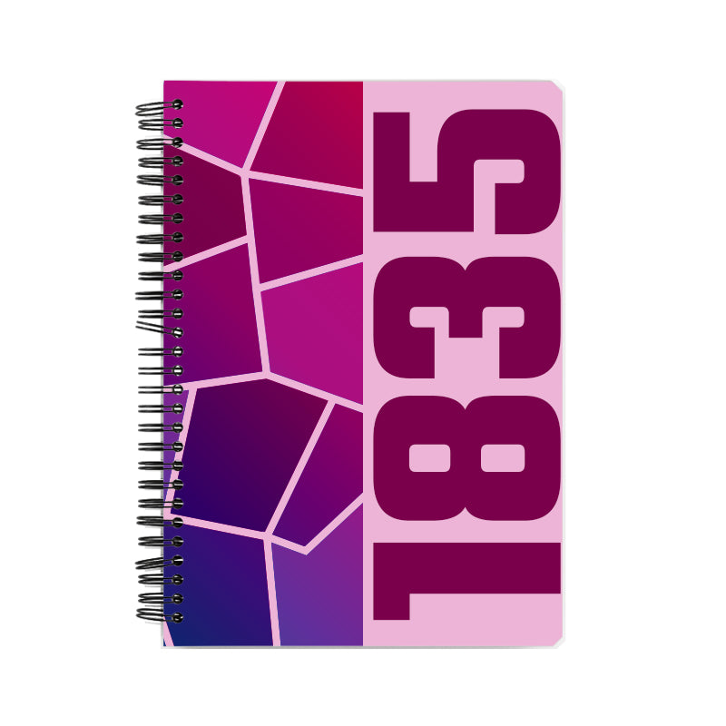 1835 Year Notebook (Light Pink)