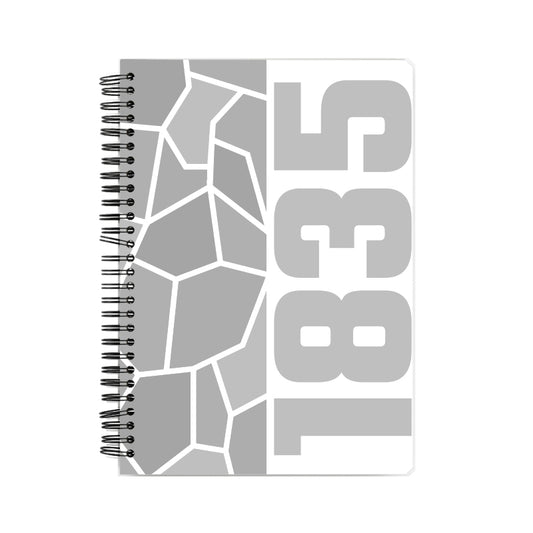 1835 Year Notebook (White)
