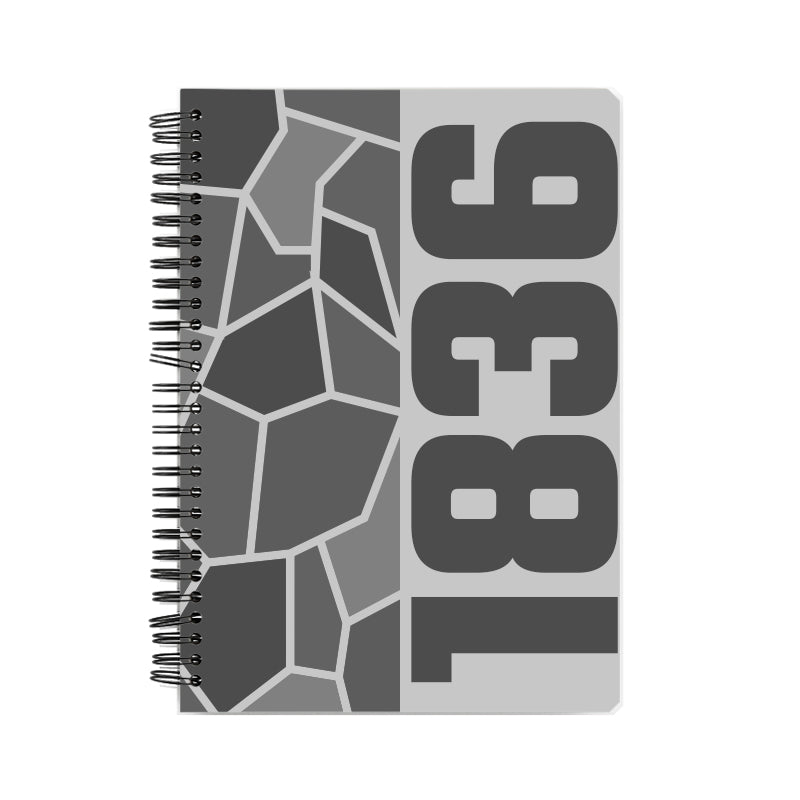 1836 Year Notebook (Melange Grey)