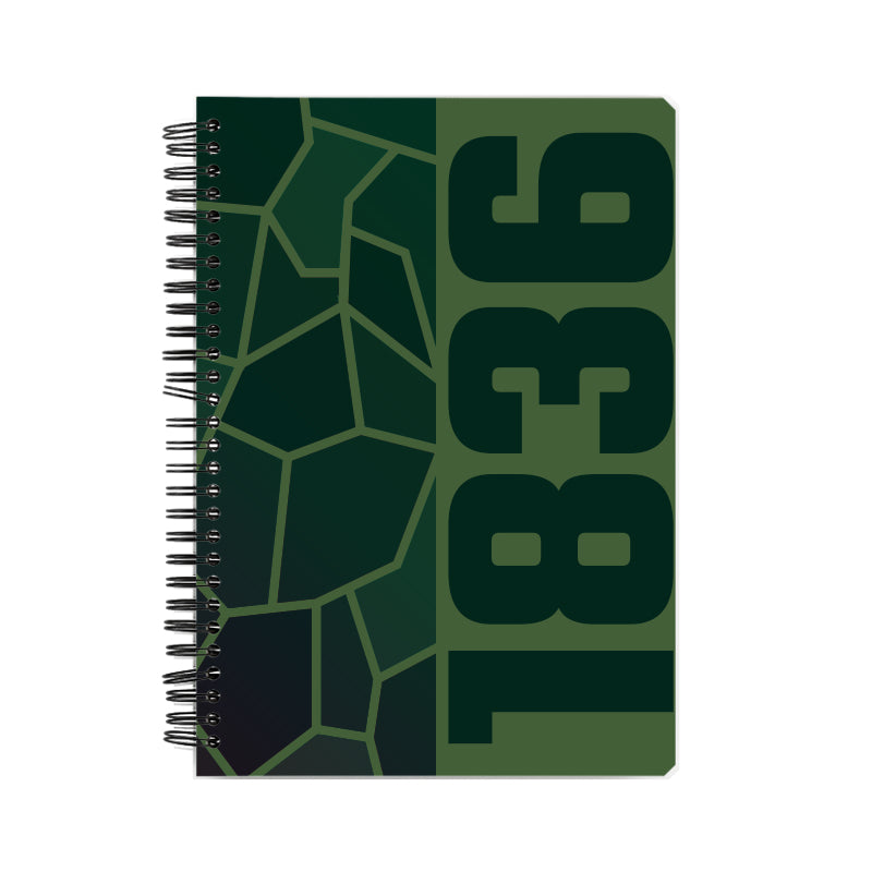 1836 Year Notebook (Olive Green)