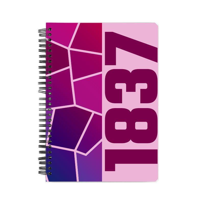 1837 Year Notebook (Light Pink)