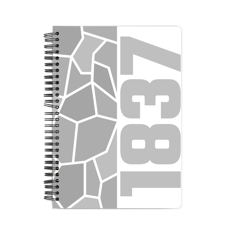 1837 Year Notebook (White)