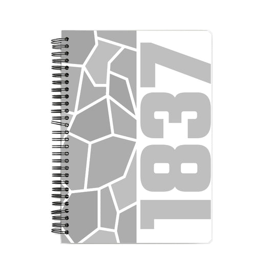 1837 Year Notebook (White)