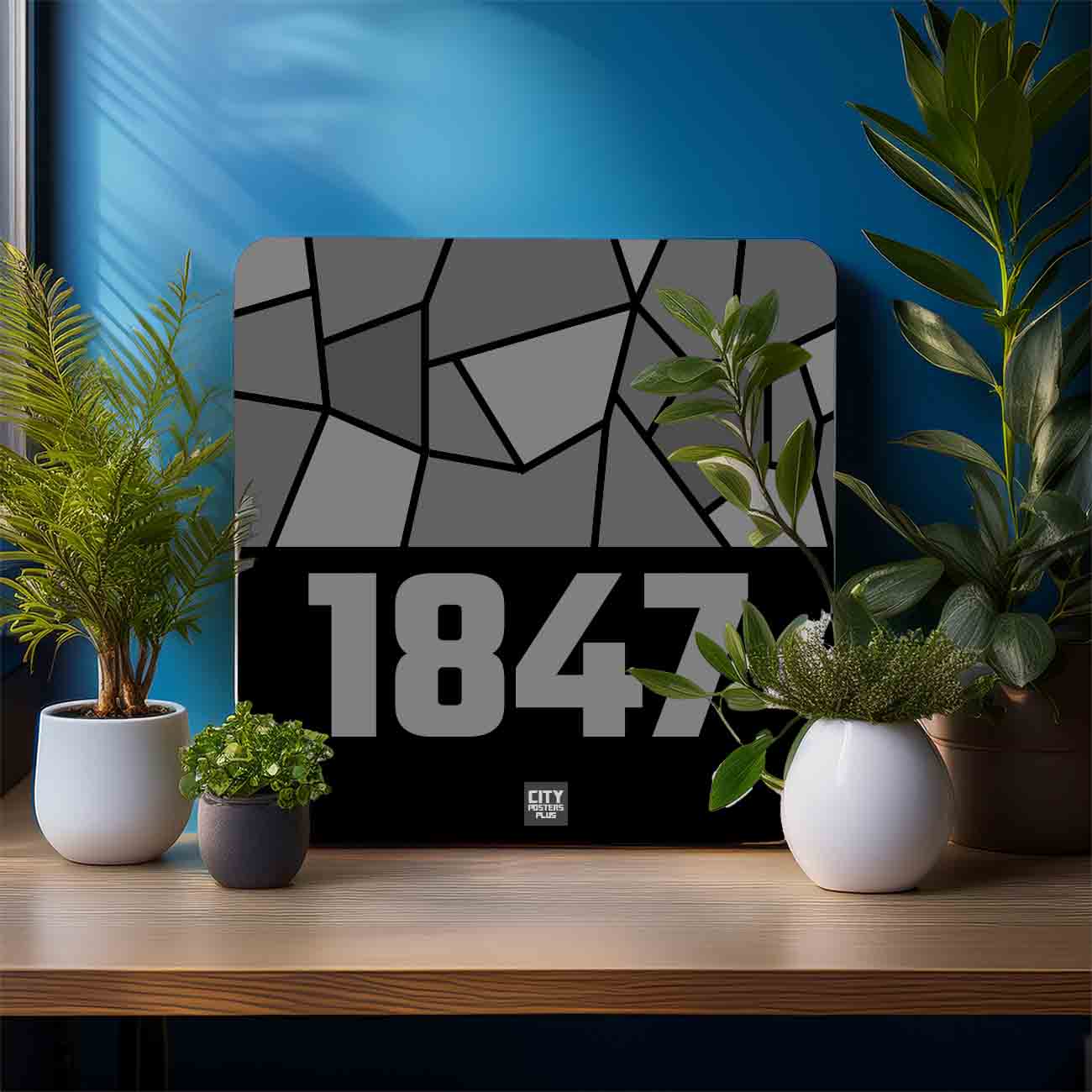 1847 Year Mousepad (Black)