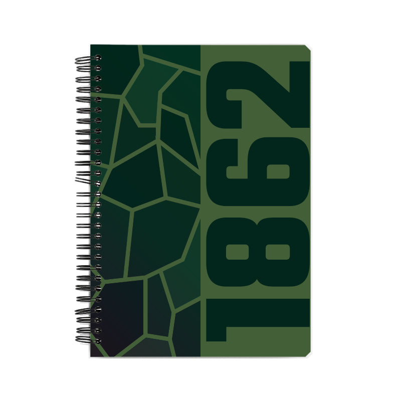 1862 Year Notebook (Olive Green)