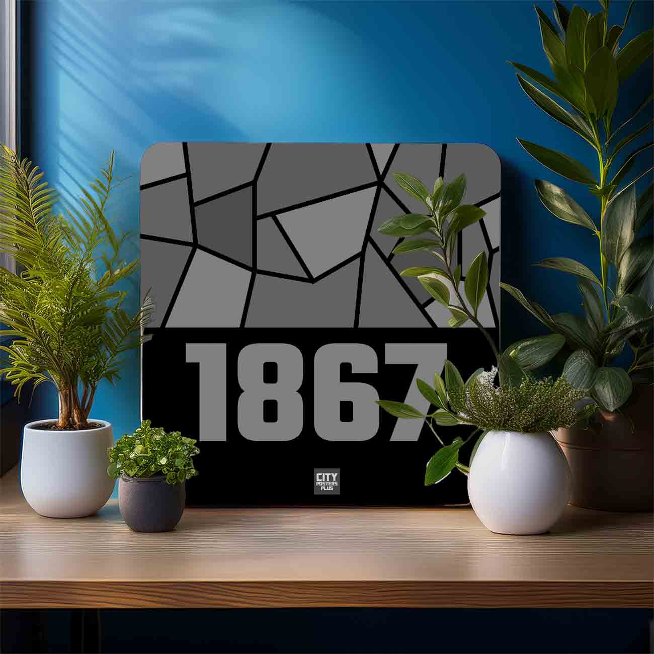 1867 Year Mousepad (Black)