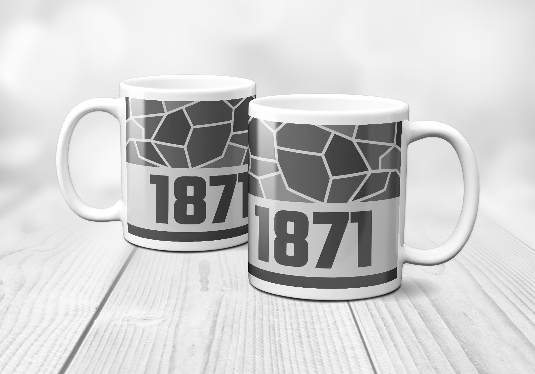 1871 Year Mug (11oz, Melange Grey)