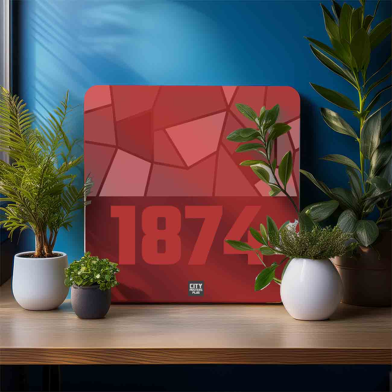 1874 Year Mousepad (Red)