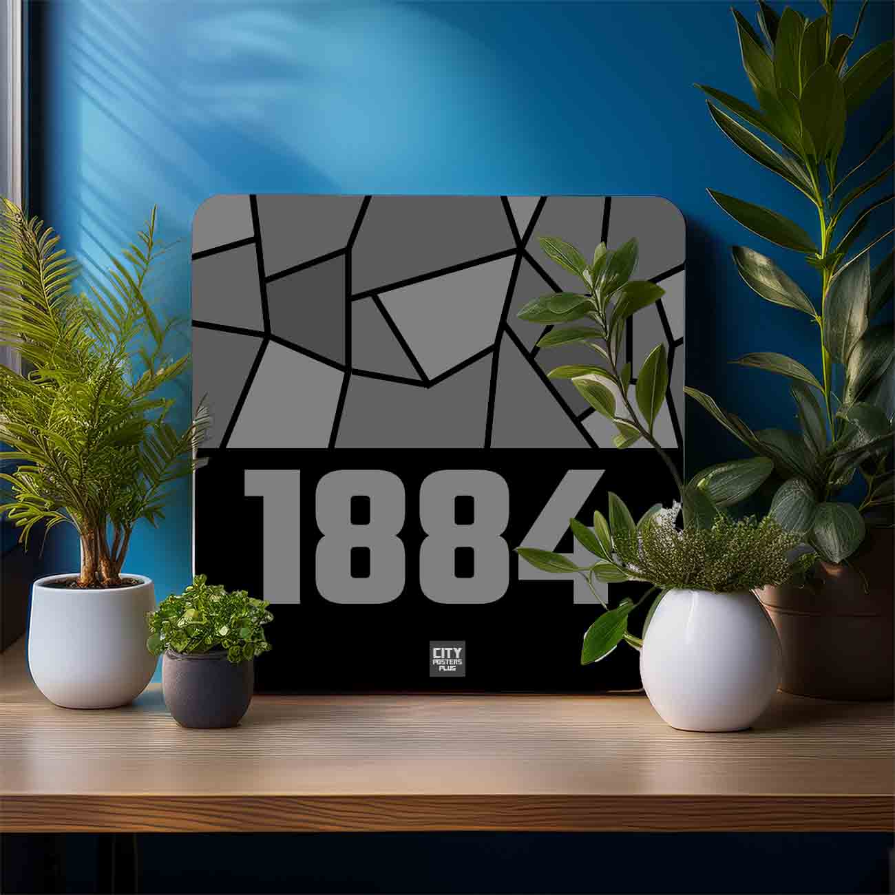 1884 Year Mousepad (Black)
